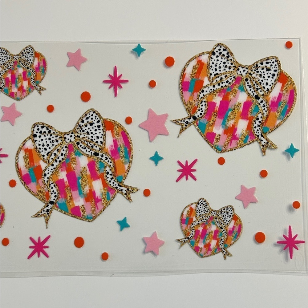 Hearts Cup Decal